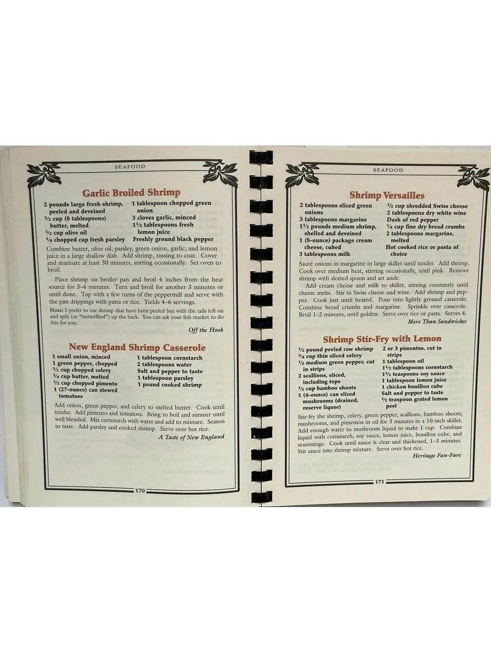Vintage New England Cookbook, Regional Recipes, 1994
